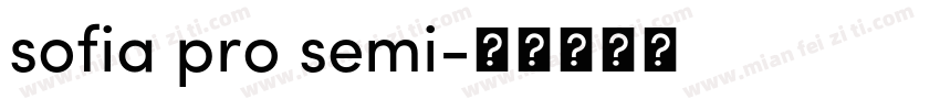 sofia pro semi字体转换